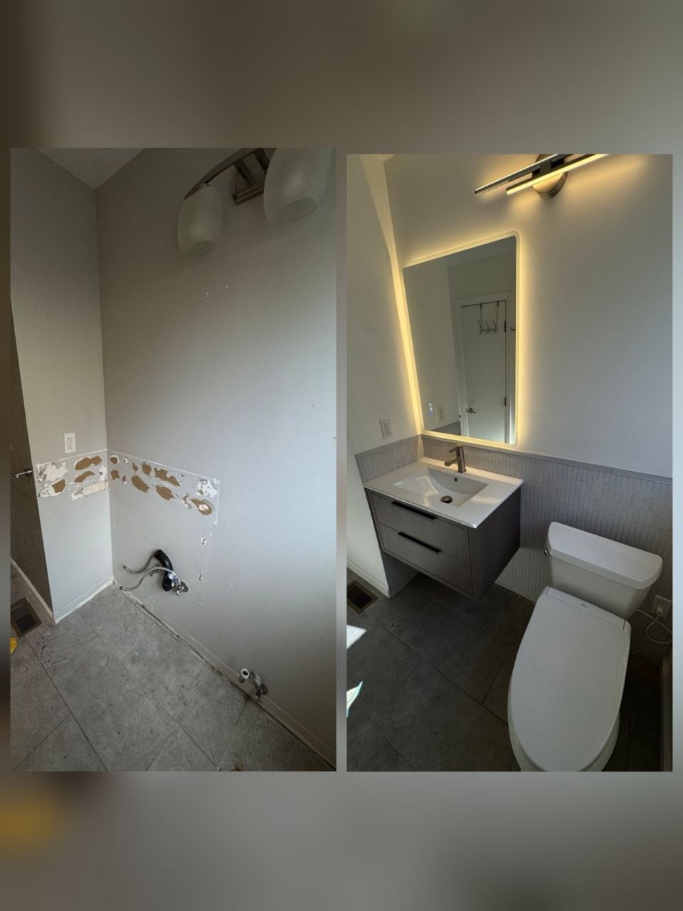 Bathroom upgrade before and after by Handy Akhs