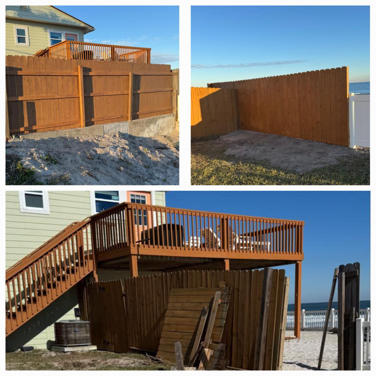 Fence and exterior carpentry project